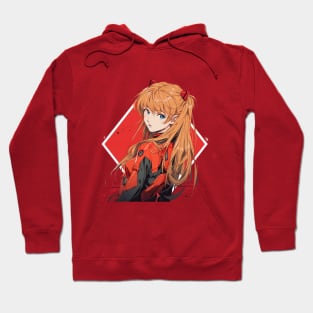 Asuka Langley Soryu evangelion Illustration Hoodie